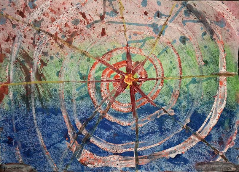 Abstract painting: Resonance